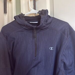Champion Navy hoodie coat large